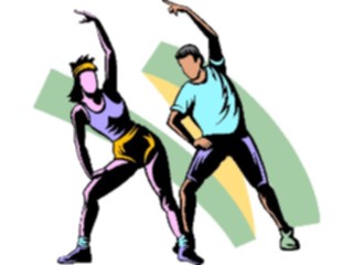 Sticker Custom Preview Image #059258 Fitness Stretching Exercise Stretch Couple2