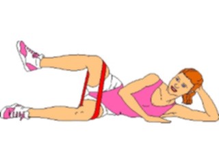 Sticker Custom Preview Image #059259 Fitness Stretching Exercise Thigh Exercise