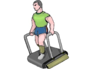Sticker Custom Preview Image #059260 Fitness Stretching Exercise Treadmill1
