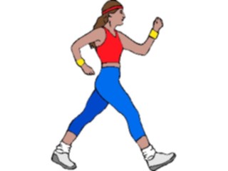 Sticker Custom Preview Image #059262 Fitness Stretching Exercise Walking