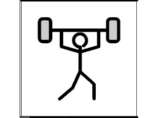 Sticker Custom Preview Image #059265 Fitness Stretching Exercise Weight Lifting03