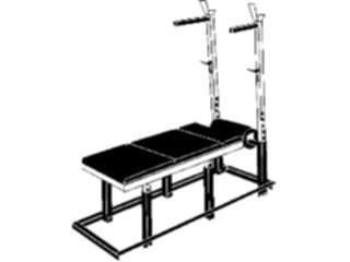 Sticker Custom Preview Image #059327 Fitness Stretching Exercise Weight Lifting Bench1