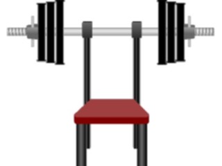 Sticker Custom Preview Image #059328 Fitness Stretching Exercise Weight Lifting Bench2