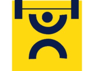 Sticker Custom Preview Image #059329 Fitness Stretching Exercise Weight Lifting Symbol1