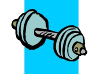 Sticker Custom Preview Image #059333 Fitness Stretching Exercise Weights Barbell02