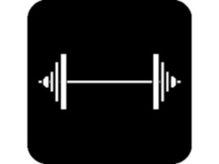 Sticker Custom Preview Image #059334 Fitness Stretching Exercise Weights Barbell03
