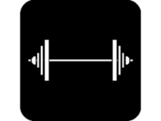 Sticker Custom Preview Image #059334 Fitness Stretching Exercise Weights Barbell03