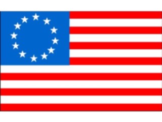 Sticker Custom Preview Image #059520 Flags U S A Historical Betsy Ross