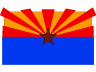 Sticker Custom Preview Image #059551 Flags U S A State Flags Arizona