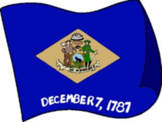 Sticker Custom Preview Image #059558 Flags U S A State Flags Delaware