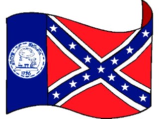 Sticker Custom Preview Image #059560 Flags U S A State Flags Georgia