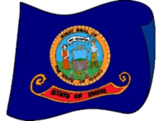 Sticker Custom Preview Image #059563 Flags U S A State Flags Idaho