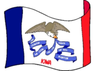 Sticker Custom Preview Image #059566 Flags U S A State Flags Iowa