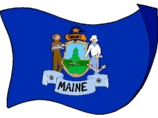 Sticker Custom Preview Image #059571 Flags U S A State Flags Maine