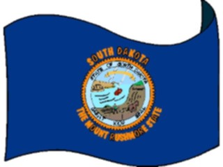 Sticker Custom Preview Image #059604 Flags U S A State Flags South Dakota