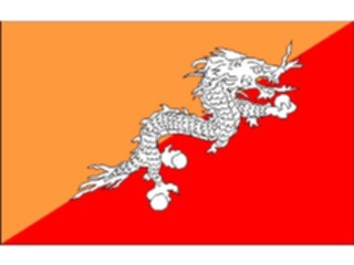 Sticker Custom Preview Image #059677 Flags World Bhutan