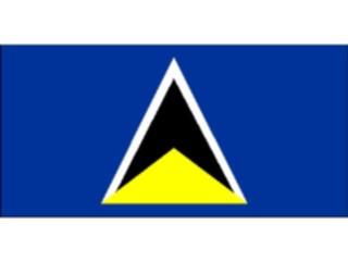 Sticker Custom Preview Image #060022 Flags World St Lucia2