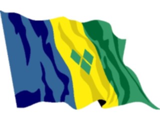 Sticker Custom Preview Image #060025 Flags World St Vincent3