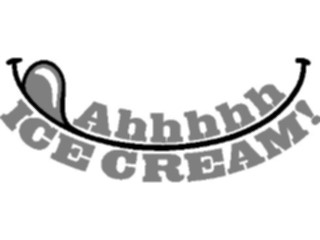 Sticker Custom Preview Image #060145 Food Drink Advertising Titles Ahhhhh Ice Cream