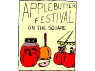 Sticker Custom Preview Image #060147 Food Drink Advertising Titles Apple Butter Festival