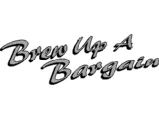 Sticker Custom Preview Image #060157 Food Drink Advertising Titles Brew Upa Bargain