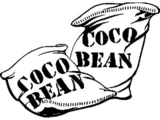 Sticker Custom Preview Image #060170 Food Drink Advertising Titles Coco Bean Sacks