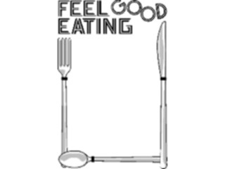Sticker Custom Preview Image #060197 Food Drink Advertising Titles Feel Good Eating Frame