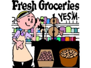 Sticker Custom Preview Image #060205 Food Drink Advertising Titles Fresh Groceries