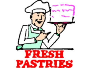 Sticker Custom Preview Image #060207 Food Drink Advertising Titles Fresh Pastries2