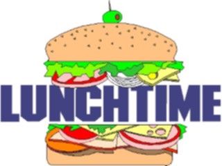 Sticker Custom Preview Image #060232 Food Drink Advertising Titles Lunchtime