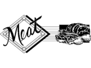 Sticker Custom Preview Image #060236 Food Drink Advertising Titles Meat Title2