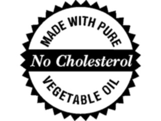 Sticker Custom Preview Image #060243 Food Drink Advertising Titles No Cholesterol2