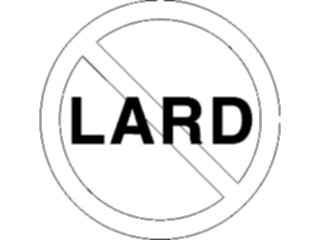 Sticker Custom Preview Image #060244 Food Drink Advertising Titles No Lard