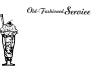 Sticker Custom Preview Image #060247 Food Drink Advertising Titles Old Fashioned Service Frame