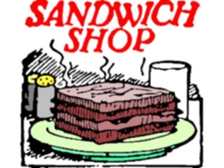 Sticker Custom Preview Image #060260 Food Drink Advertising Titles Sandwich Shop