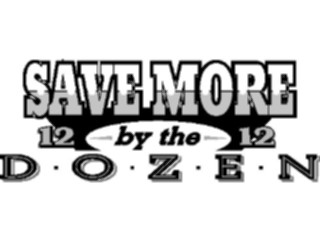 Sticker Custom Preview Image #060262 Food Drink Advertising Titles Save Morebythe Dozen