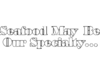 Sticker Custom Preview Image #060265 Food Drink Advertising Titles Seafood May Be Specialty
