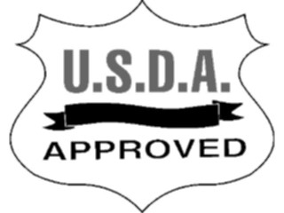 Sticker Custom Preview Image #060283 Food Drink Advertising Titles U S D A Approved