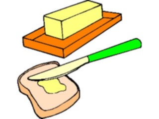 Sticker Custom Preview Image #060309 Food Drink Breads Cereals Bread Butter6