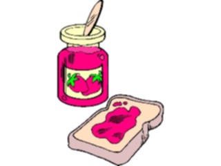 Sticker Custom Preview Image #060321 Food Drink Breads Cereals Bread Jam3