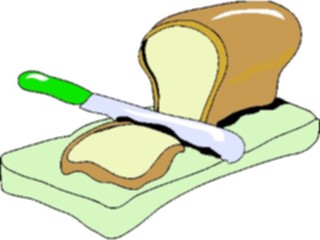 Sticker Custom Preview Image #060324 Food Drink Breads Cereals Bread Knife2