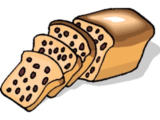 Sticker Custom Preview Image #060374 Food Drink Breads Cereals Bread Raisin2