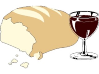 Sticker Custom Preview Image #060392 Food Drink Breads Cereals Bread Wine