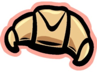 Sticker Custom Preview Image #060414 Food Drink Breads Cereals Croissant04