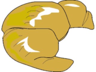 Sticker Custom Preview Image #060417 Food Drink Breads Cereals Croissant07