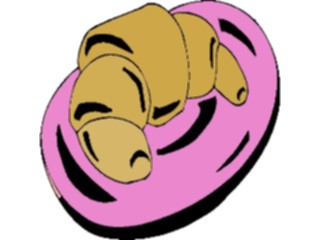 Sticker Custom Preview Image #060422 Food Drink Breads Cereals Croissant12