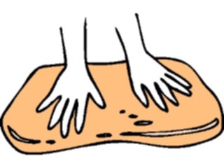 Sticker Custom Preview Image #060430 Food Drink Breads Cereals Dough Kneading1