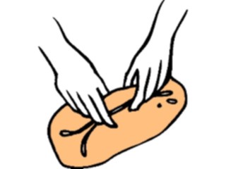 Sticker Custom Preview Image #060432 Food Drink Breads Cereals Dough Kneading3