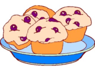 Sticker Custom Preview Image #060466 Food Drink Breads Cereals Muffins1