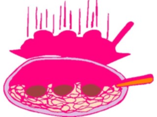 Sticker Custom Preview Image #060532 Food Drink Breads Cereals Spaghetti Aerial View